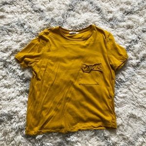 Zara Mustard Tee
